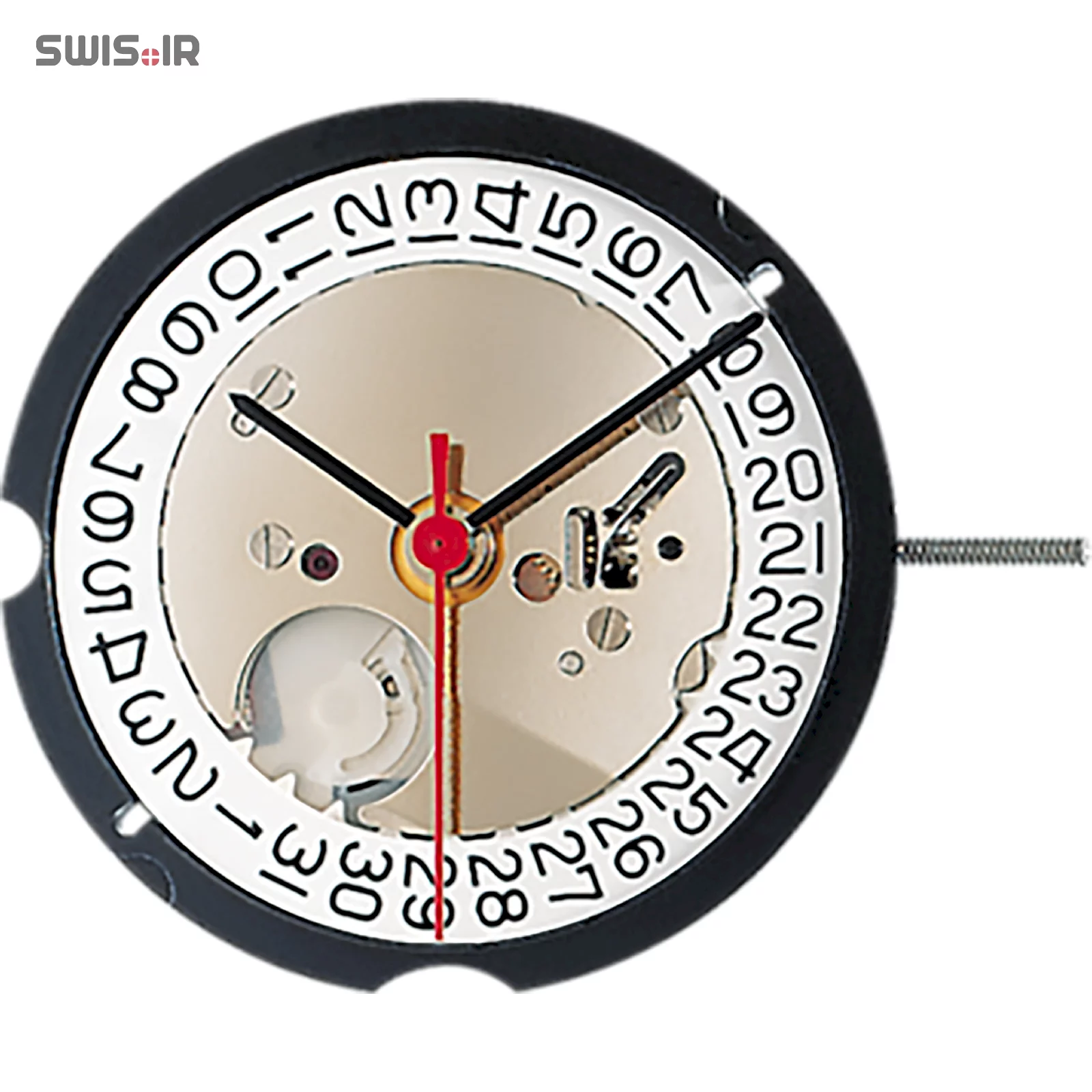 تصویر روی موتور ساعت کالیبر 505 ساخت شرکت روندا سوئیس
