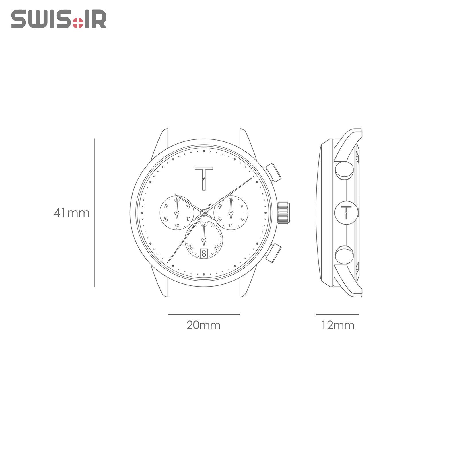 ساعت مچی مردانه برند تیلور آمریکا مدل TLAE010