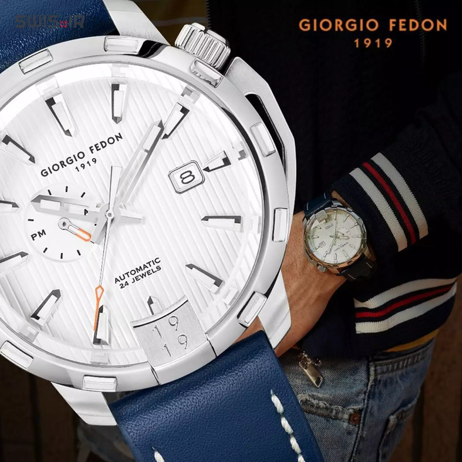 ساعت مچی مردانه برند جورجیو فدون ایتالیا مدل GFCI004