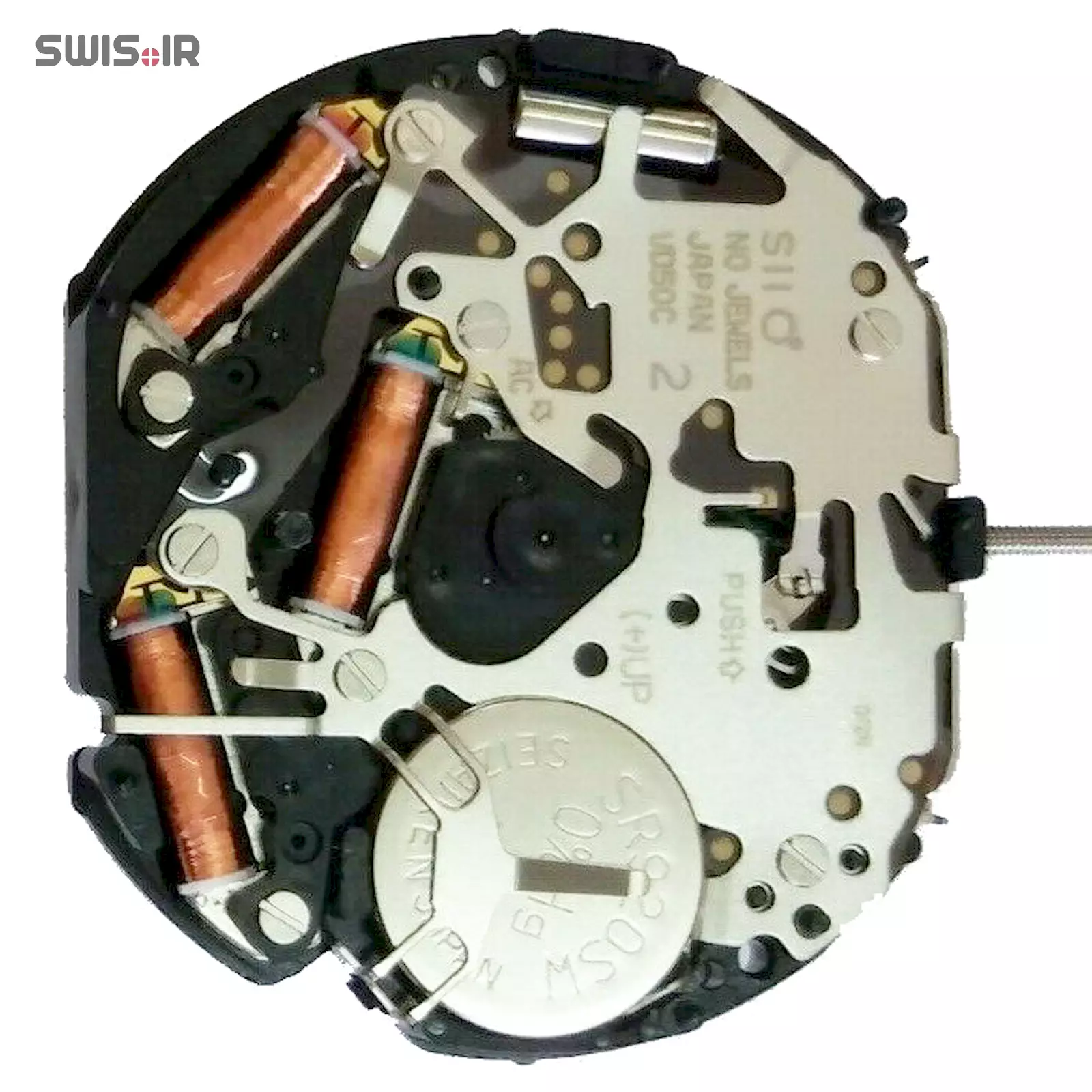 تصویر پشت موتور ساعت کالیبر VD50C ساخت شرکت سیکو ژاپن