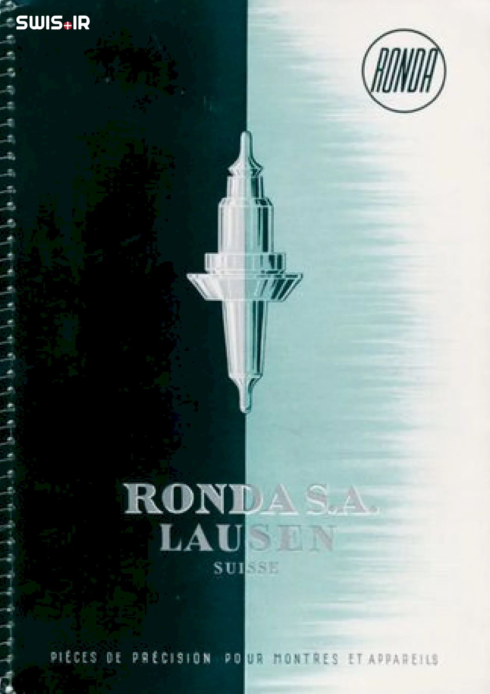 کتابچه کاتالوگ قطعات ساعت تولیدی شرکت روندا سوئیس