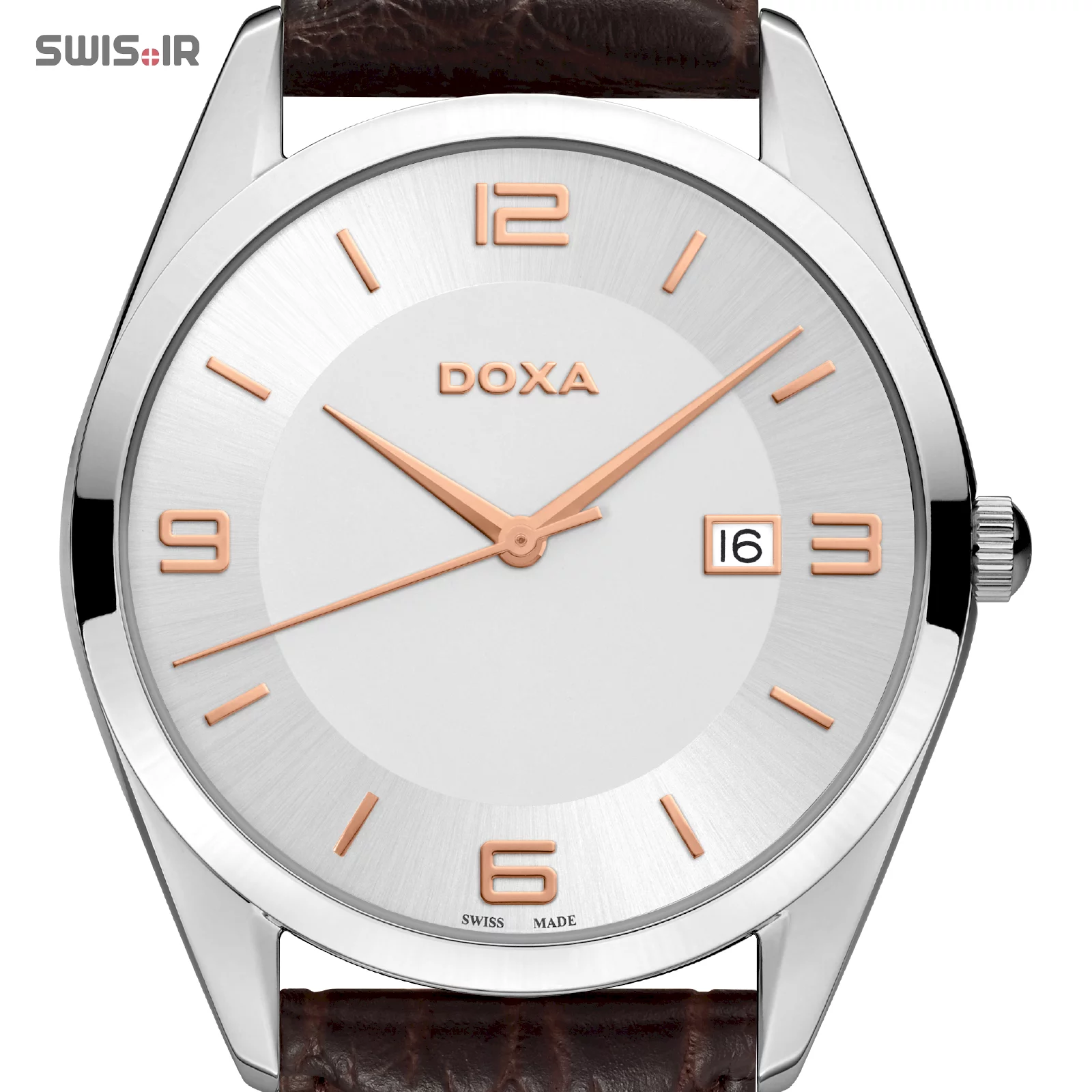 نمایش صفحه ساعت مچی مردانه برند دوکسا سوئیس مدل 121.10.023R.02