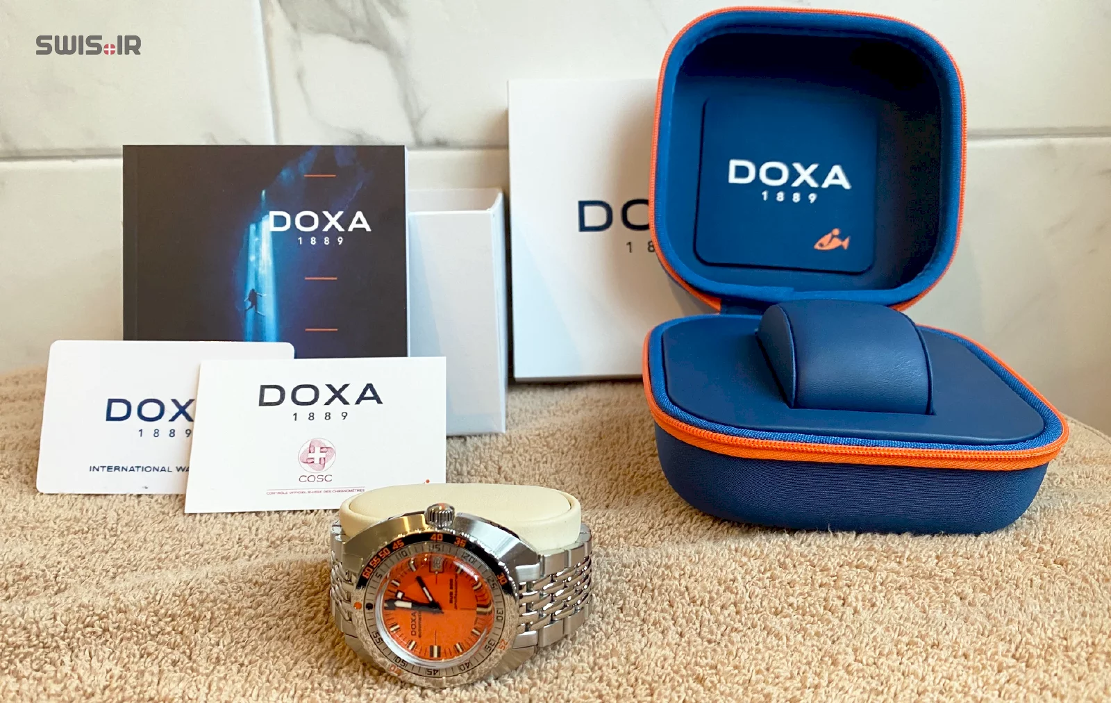 نمونه جعبه ساعت مخصوص غواصی برند دوکسا سوئیس