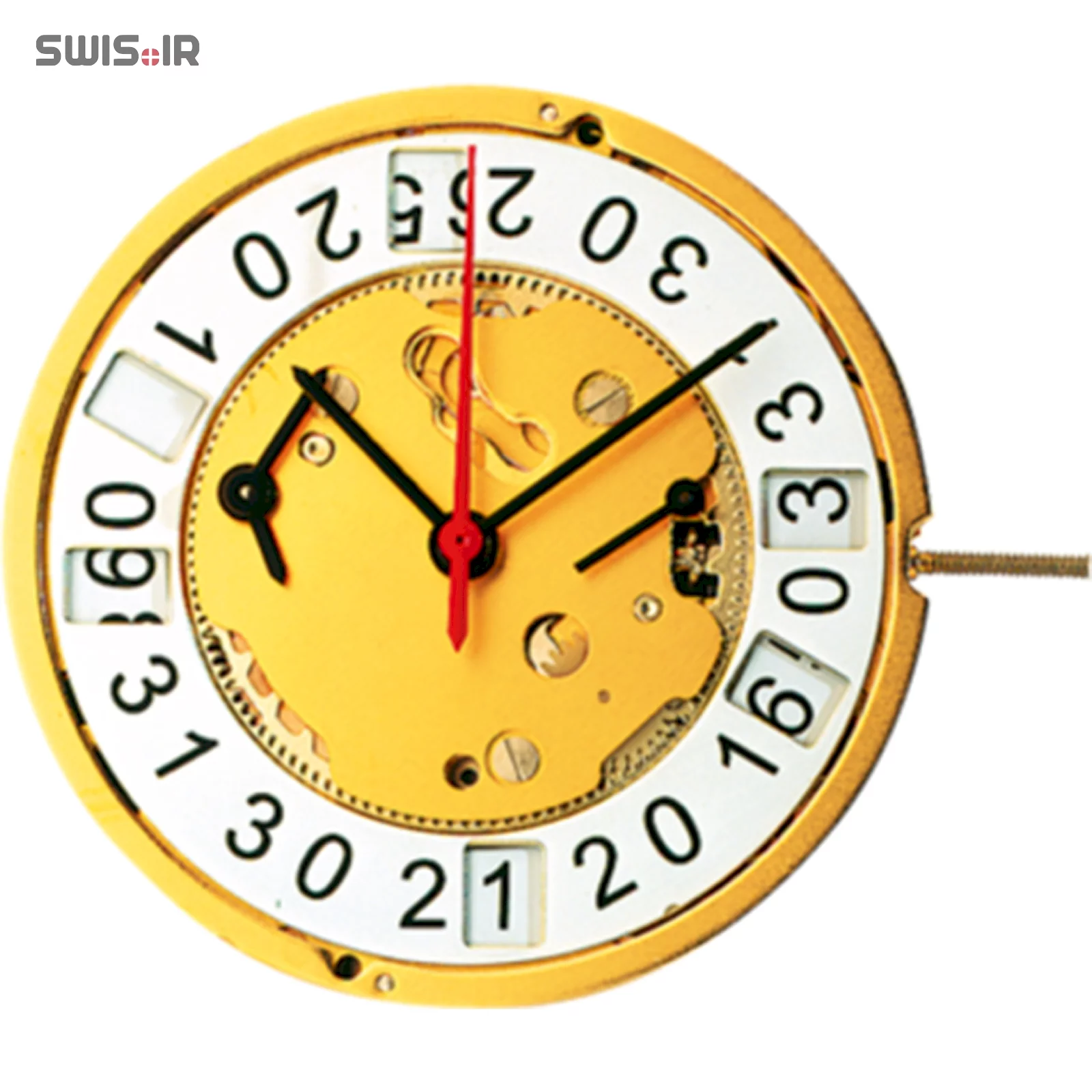 تصویر روی موتور ساعت کالیبر 5020.B ساخت شرکت روندا سوئیس