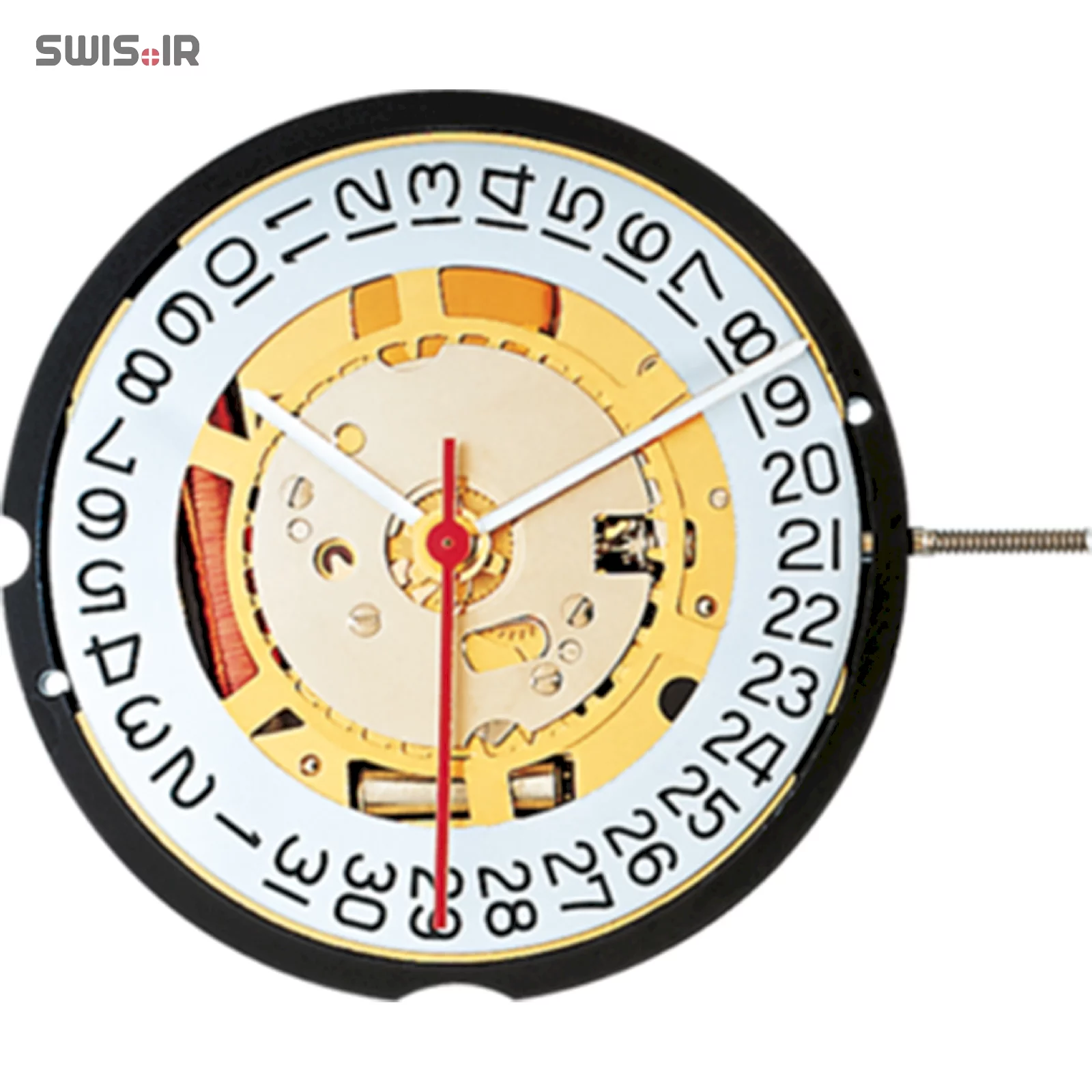 تصویر روی موتور ساعت کالیبر 715 ساخت شرکت روندا سوئیس